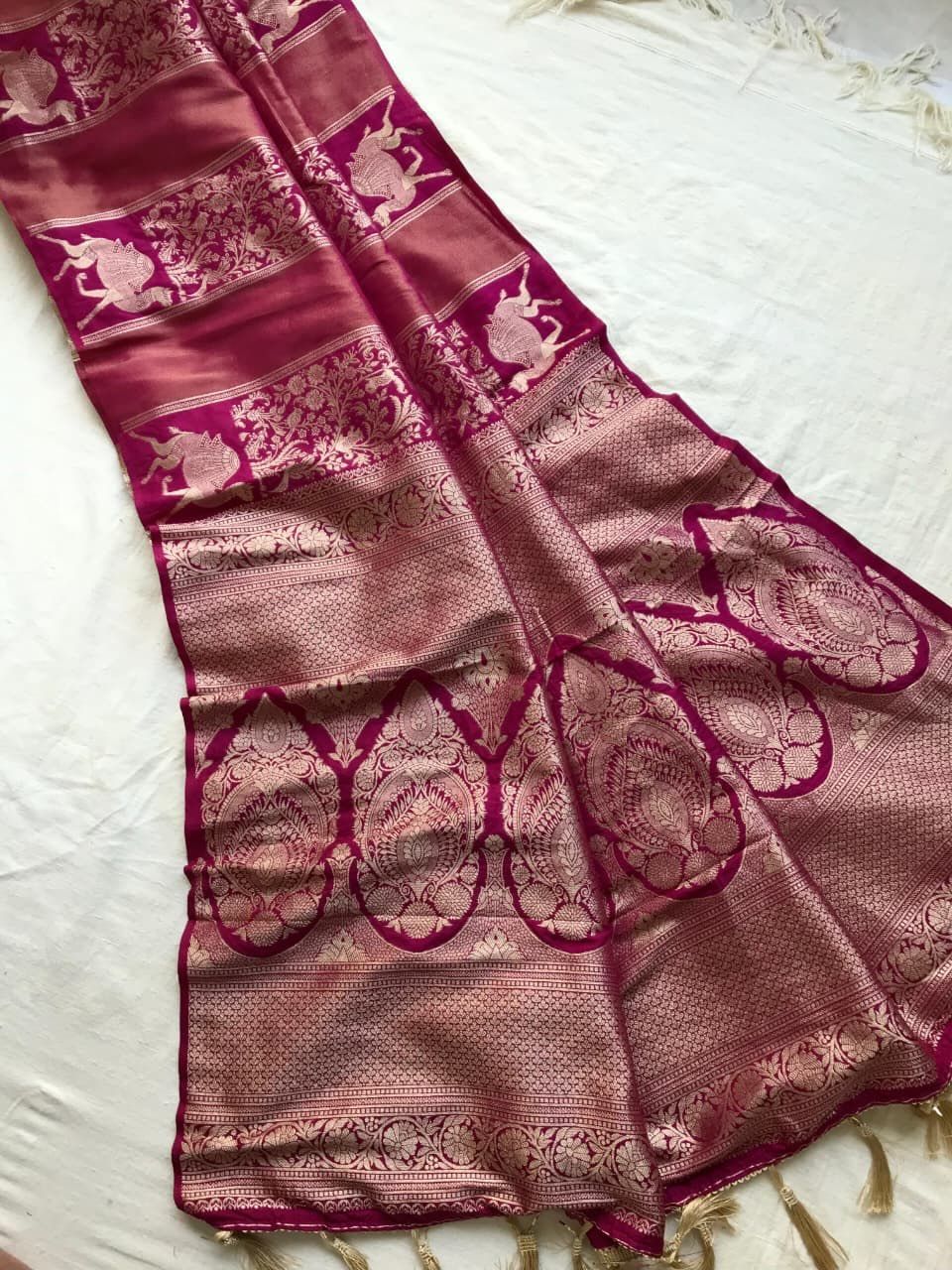 Rich Dolla Tissue Kalamkari Silk Saree (6)