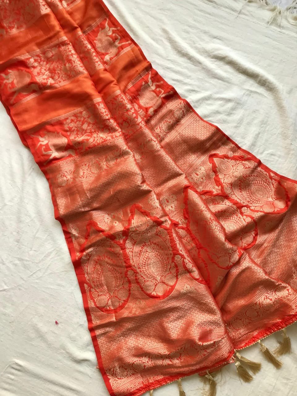 Rich Dolla Tissue Kalamkari Silk Saree (7)