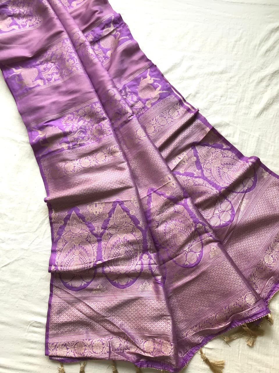 Rich Dolla Tissue Kalamkari Silk Saree (9)