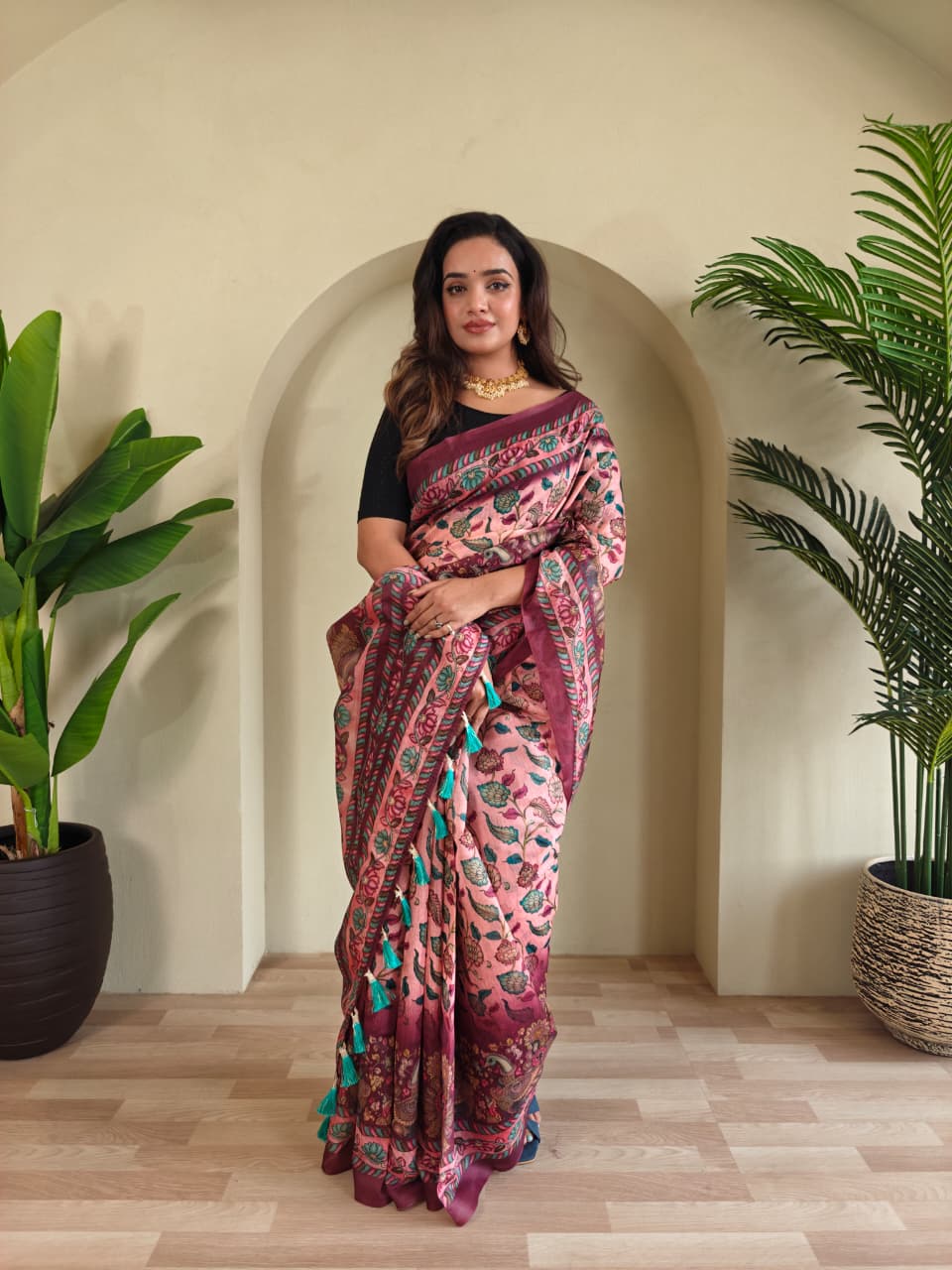 Pure Malai Cotton Kalamkari Saree (13)