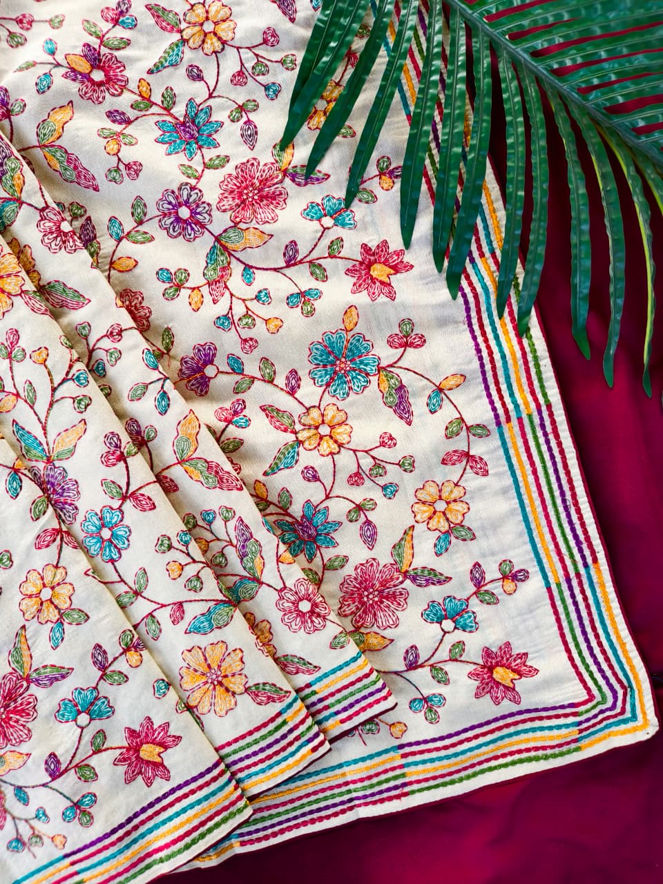 Pure Original Tussar Cotton Saree (5)