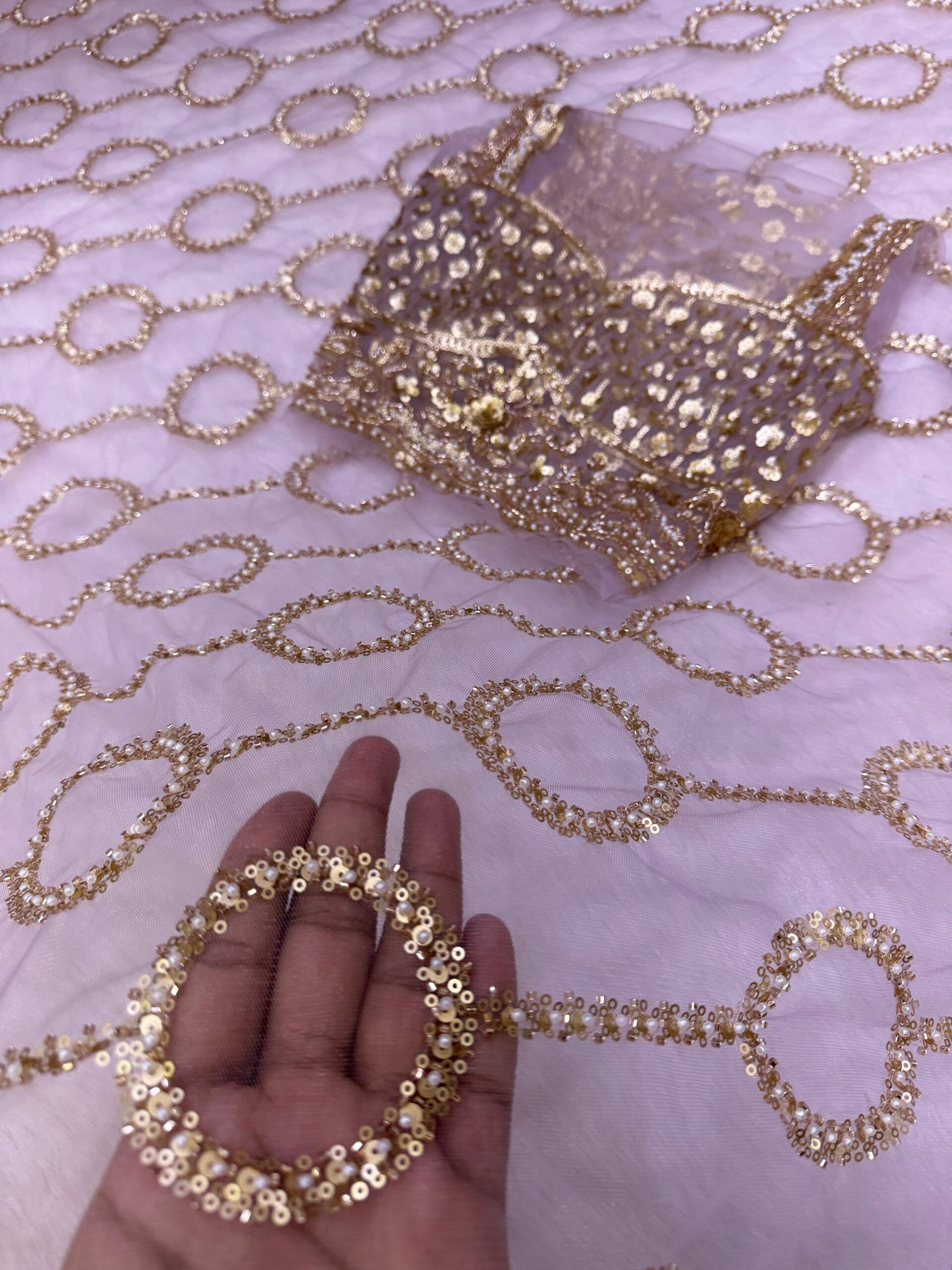Beautiful Sequence Beads Embroidery Work Saree (7)