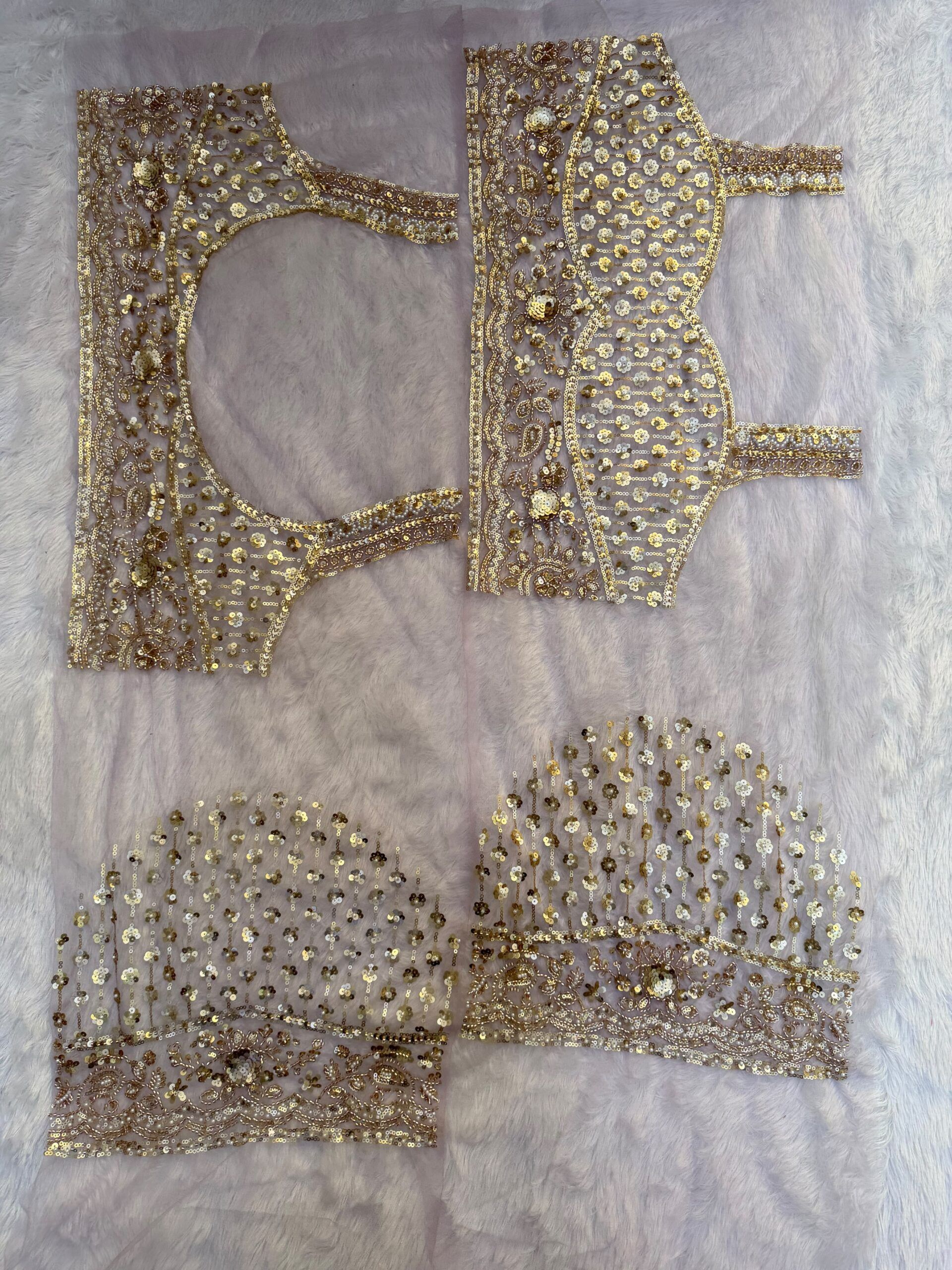 Beautiful Sequence Beads Embroidery Work Saree (8)