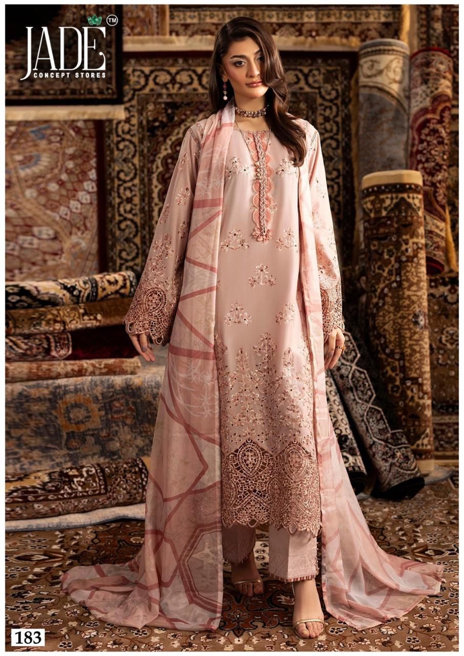 Jade Chevron Vol 19 Excusive Heavy Lawn Printed Suit (13)