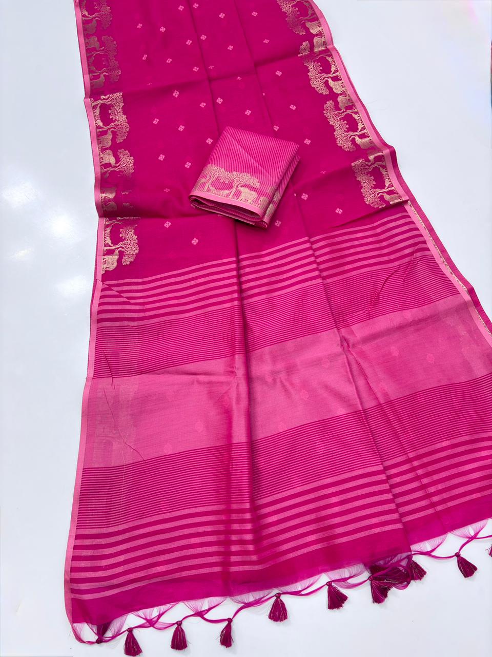 Premium Khadi Raw Silk Saree Wholesale Price (11)