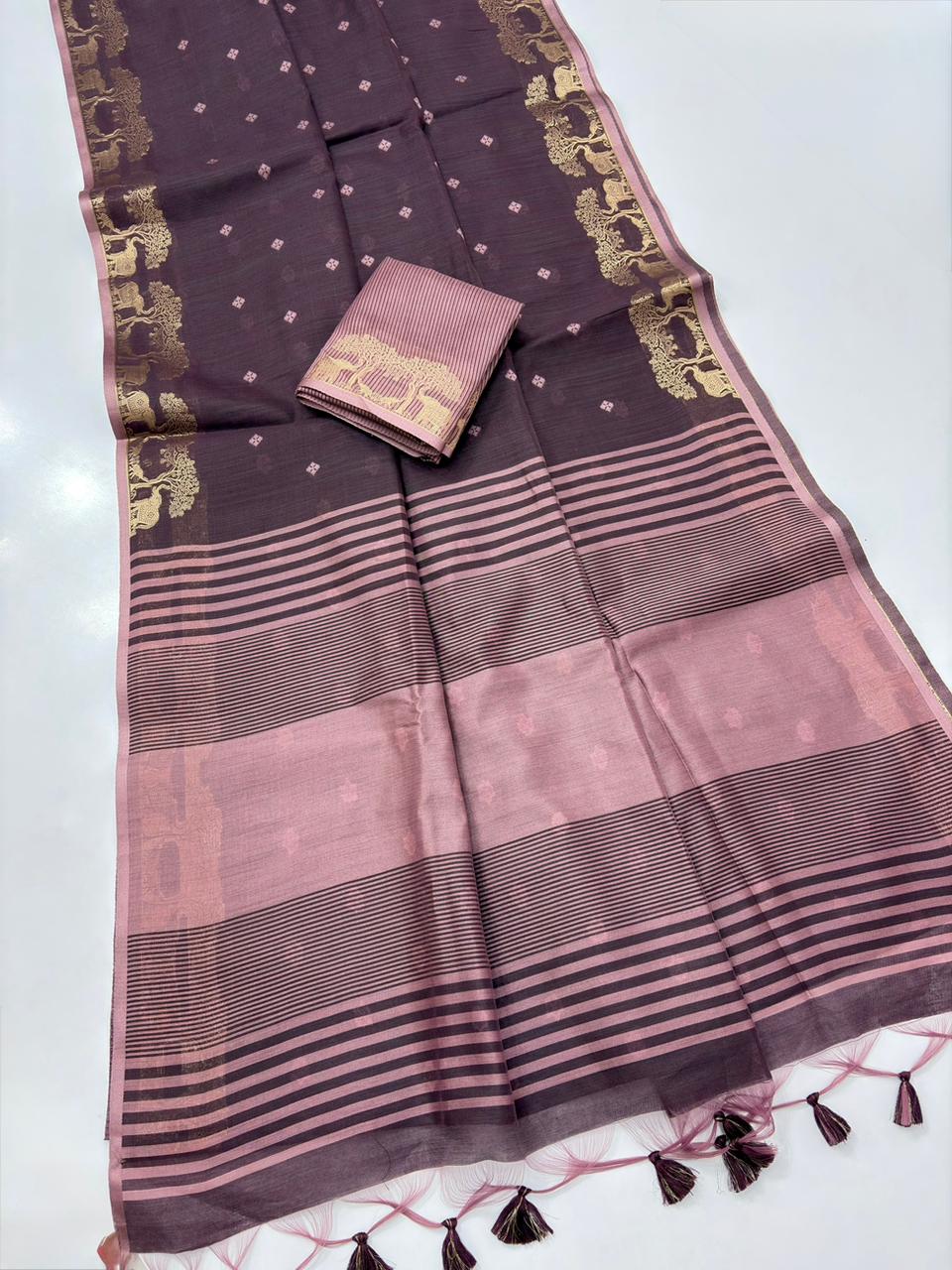 Premium Khadi Raw Silk Saree Wholesale Price (12)