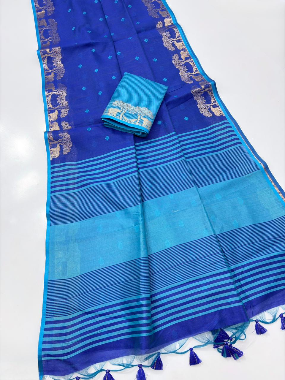 Premium Khadi Raw Silk Saree Wholesale Price (14)