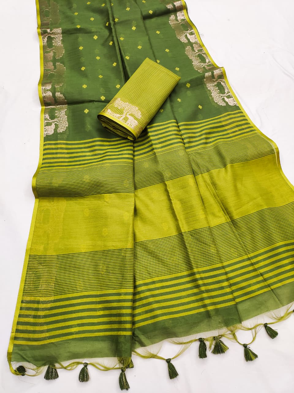 Premium Khadi Raw Silk Saree Wholesale Price (5)