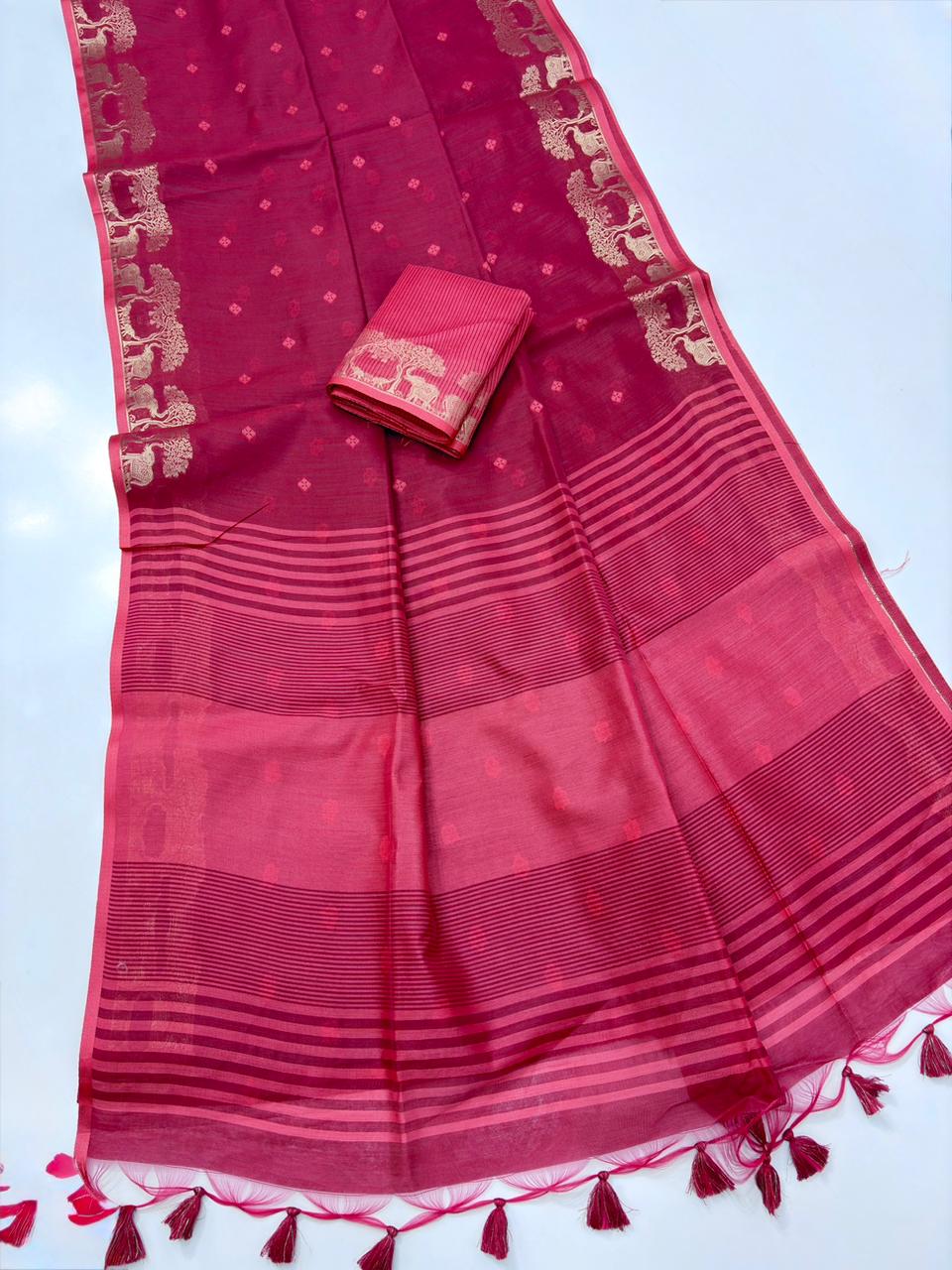 Premium Khadi Raw Silk Saree Wholesale Price (6)