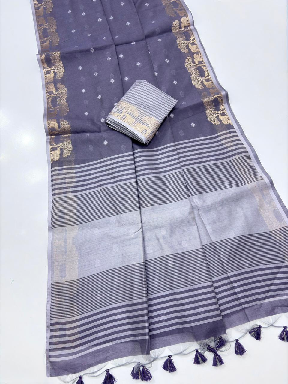 Premium Khadi Raw Silk Saree Wholesale Price (8)
