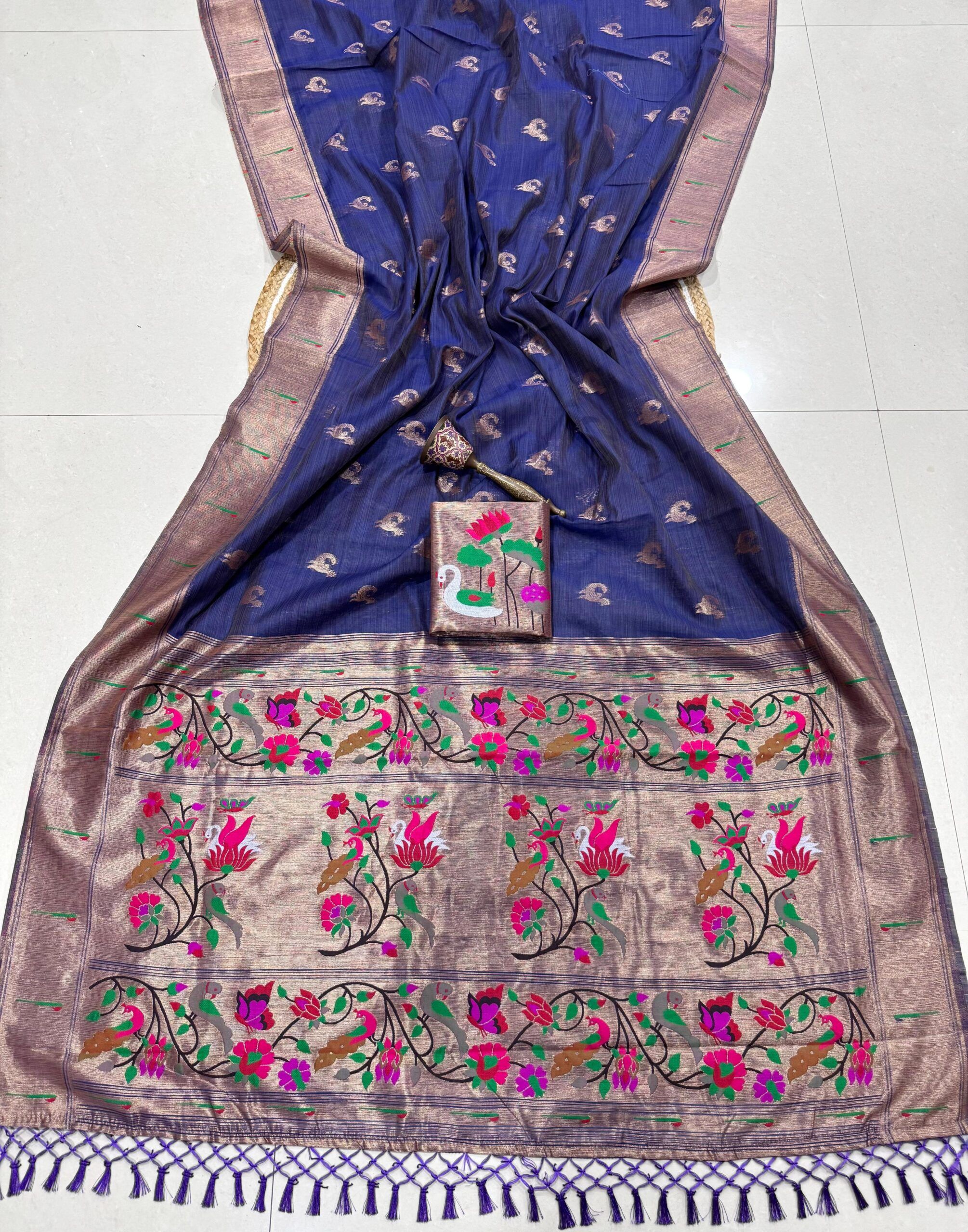 Soft Soft Moga Cotton Paithani Saree (1)