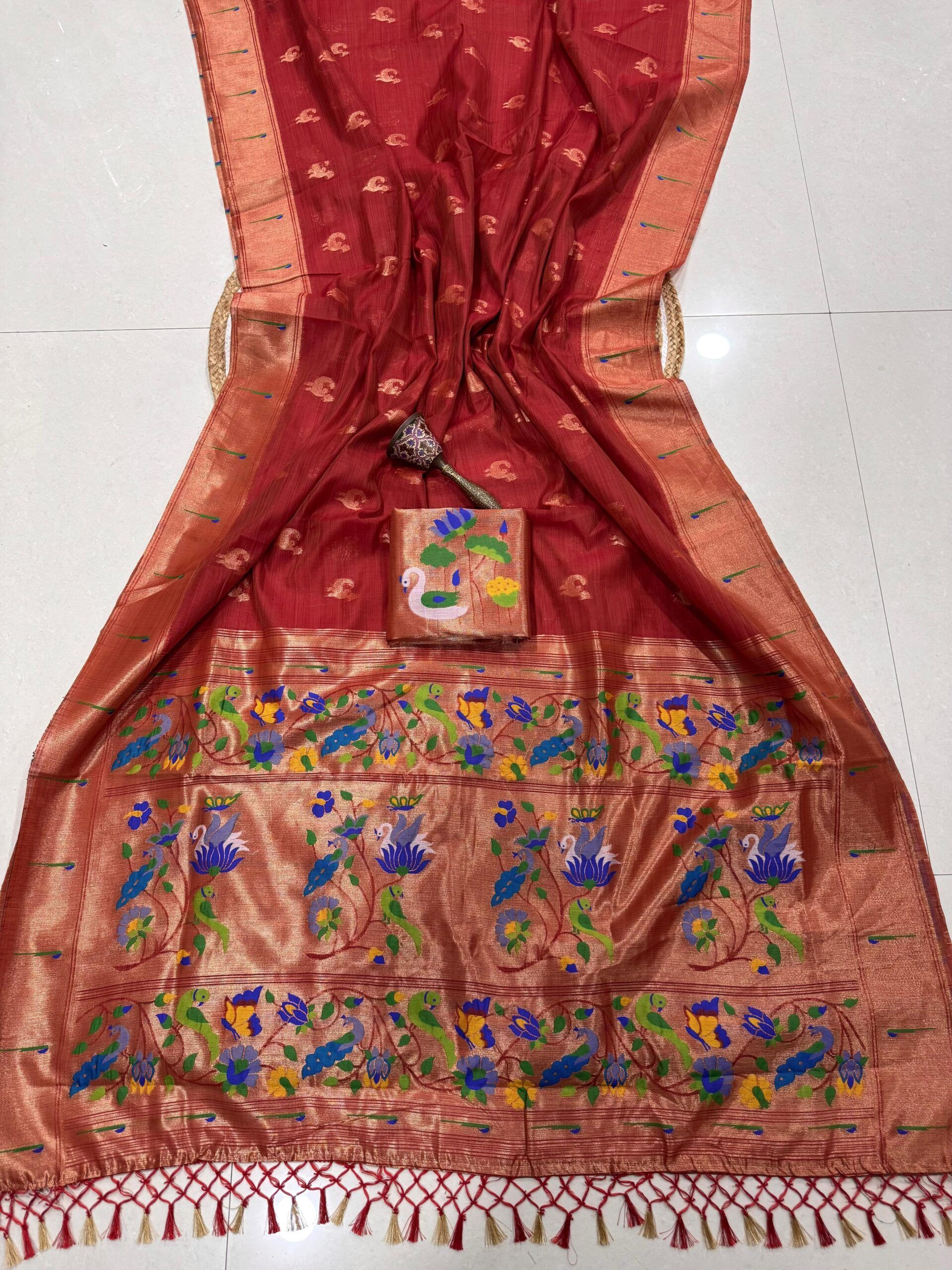 Soft Soft Moga Cotton Paithani Saree (11)