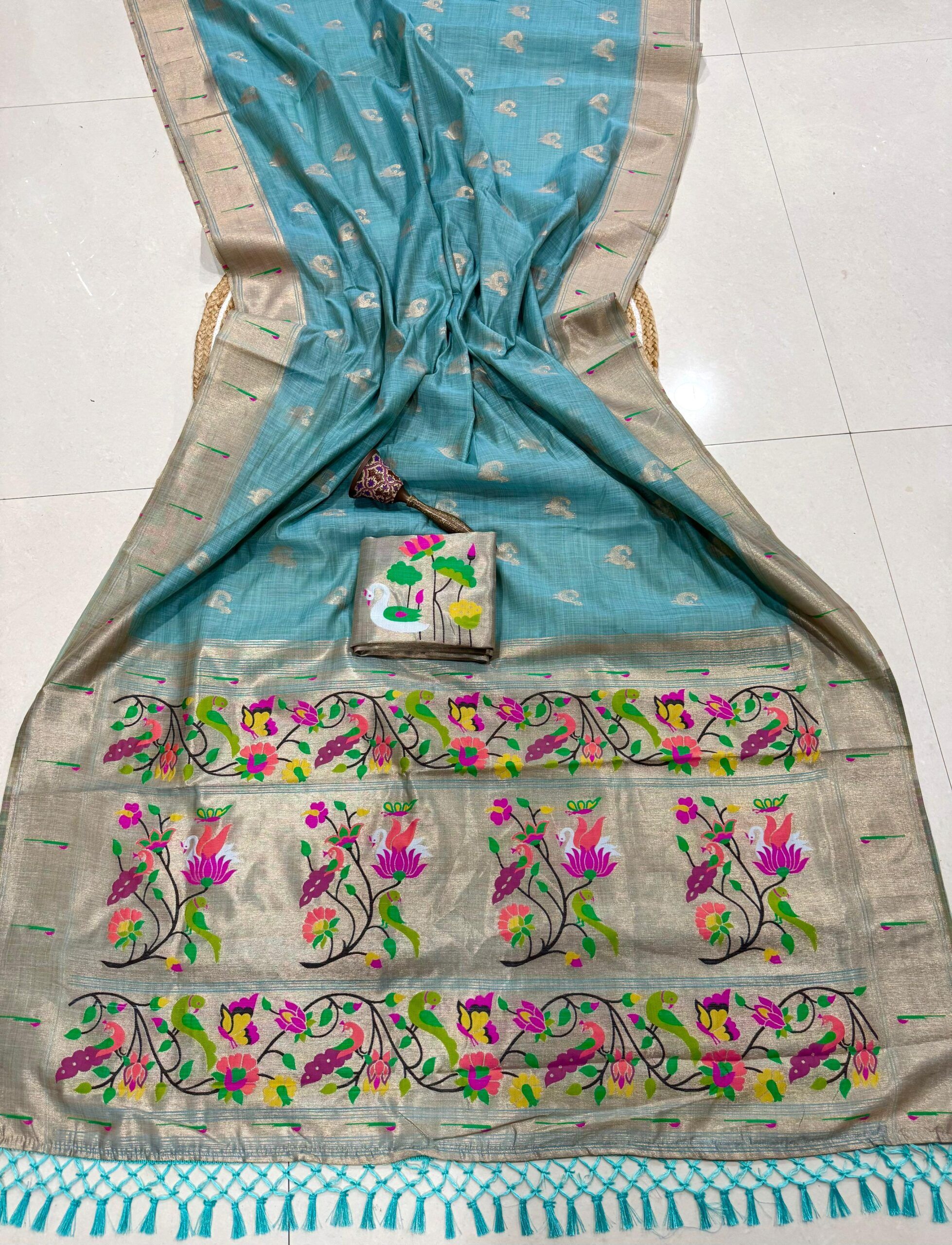 Soft Soft Moga Cotton Paithani Saree (13)