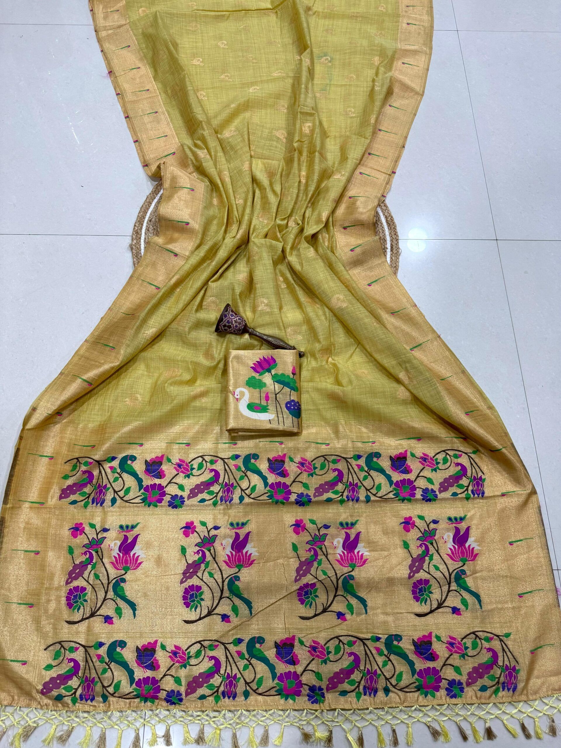 Soft Soft Moga Cotton Paithani Saree (15)