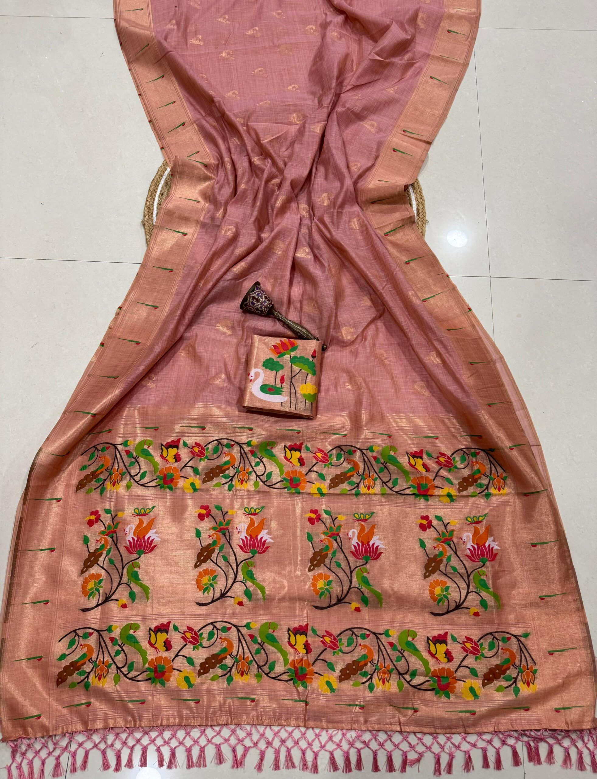 Soft Soft Moga Cotton Paithani Saree (4)
