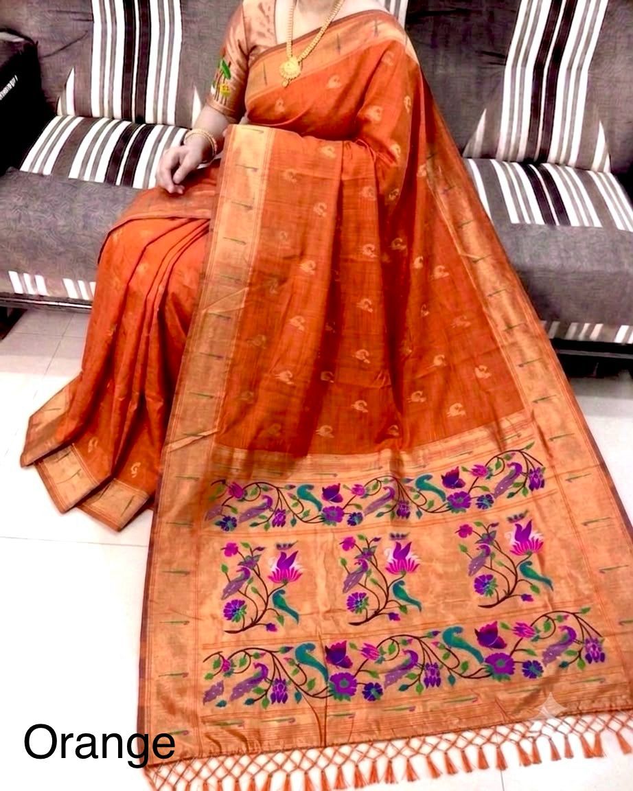 Soft Soft Moga Cotton Paithani Saree (6)