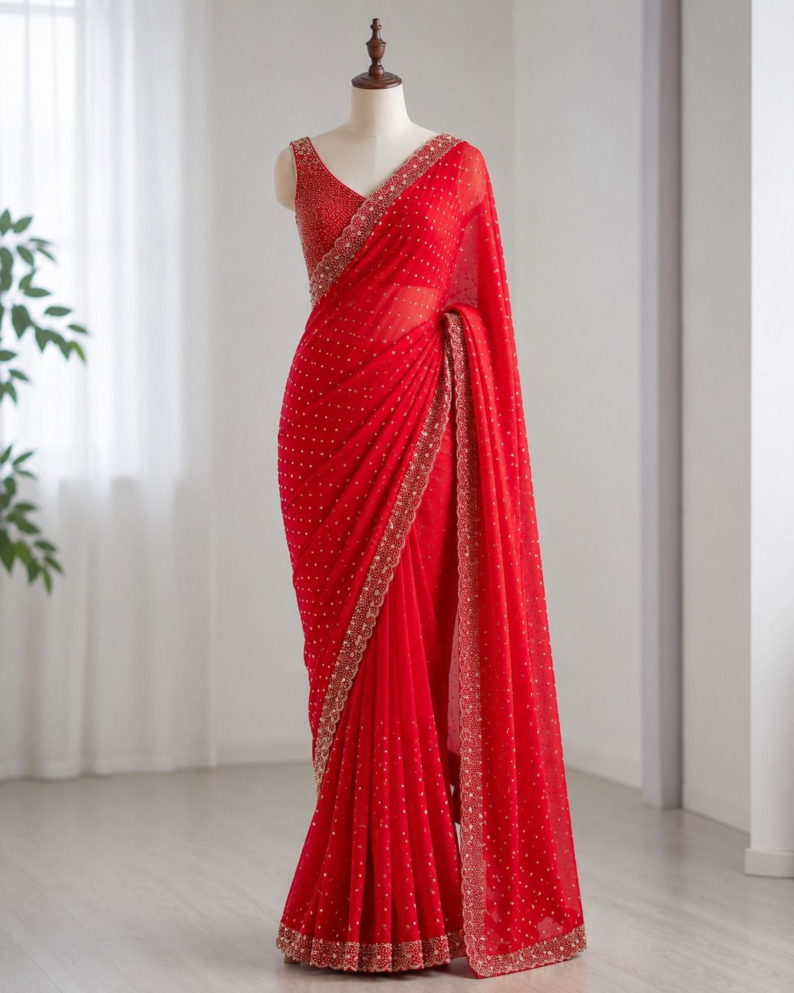 Space Silk With Butti Jarkhan Work Saree (13)