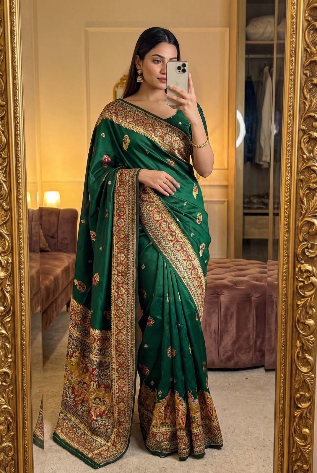 Stunning Pashmina Silk Saree Wholesale Price (2)