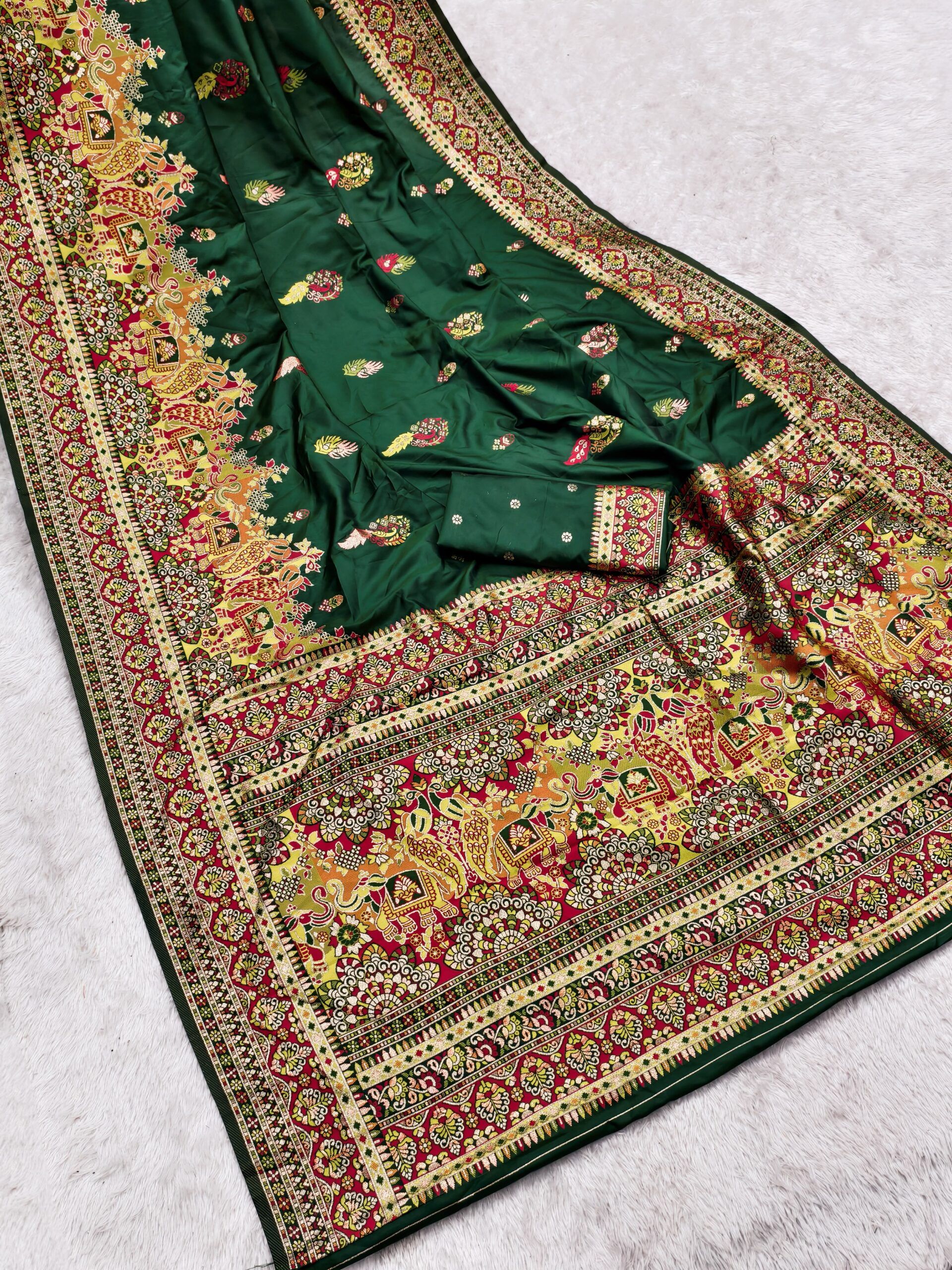 Stunning Pashmina Silk Saree Wholesale Price (7)
