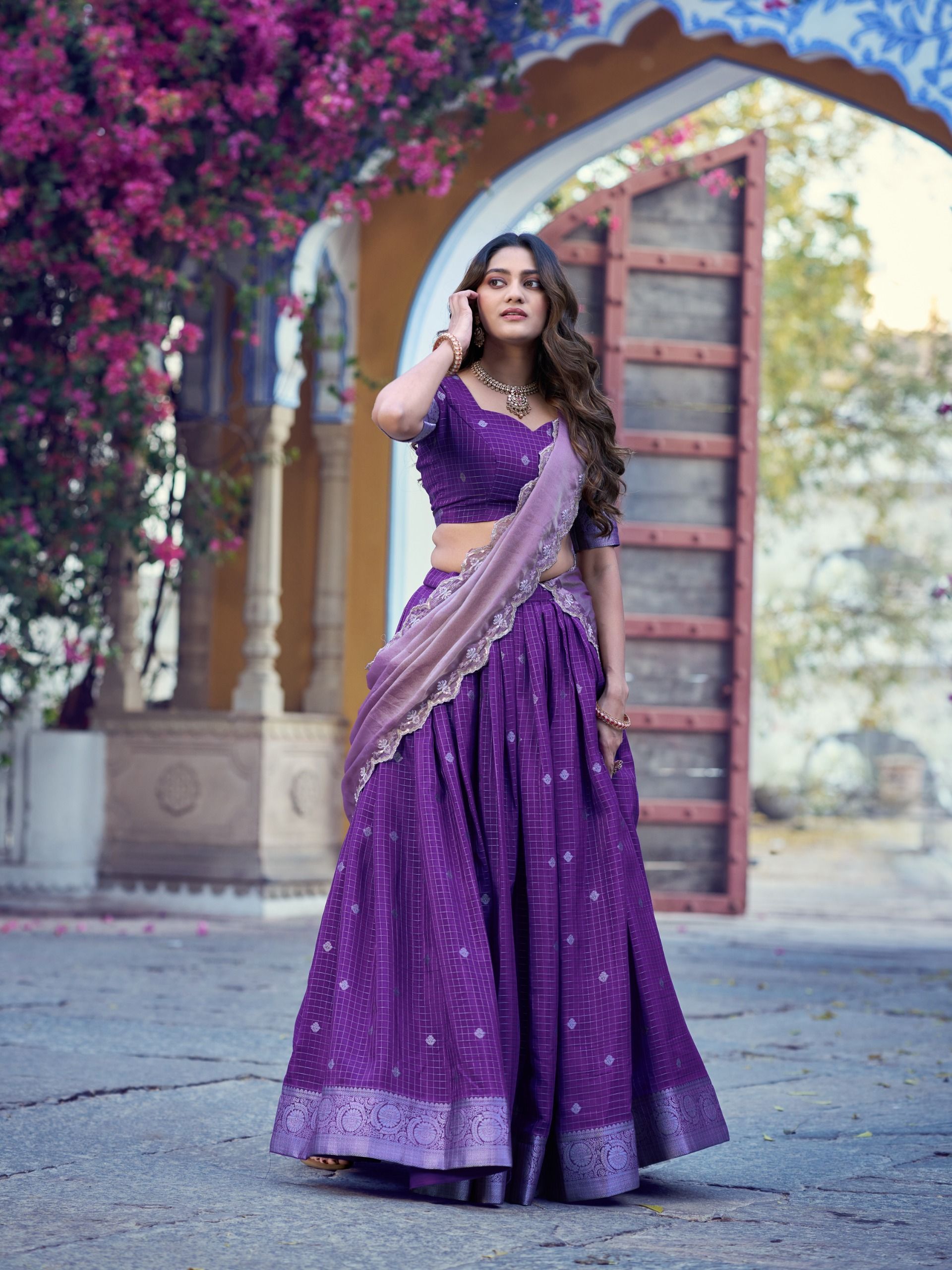 Traditional Zari Weaving Choli Wholesale Price (1)